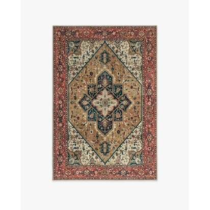 Santiago Camel & Scarlet Rug - 120 x 185 cm - All-In-One Rug