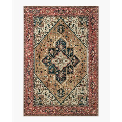 Santiago Camel & Scarlet Rug - 200 x 290 cm - All-In-One Rug