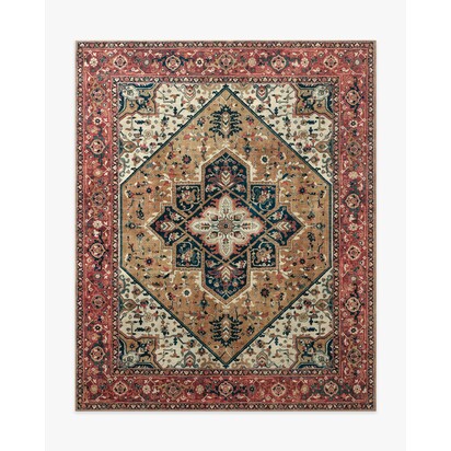Santiago Camel & Scarlet Rug - 245 x 305 cm - All-In-One Rug