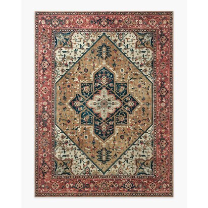 Santiago Camel & Scarlet Rug - 275 x 365 cm - All-In-One Rug