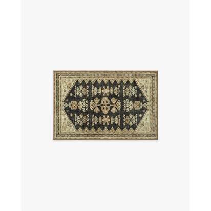 Pradera Tan & Soft Black Rug - 60 x 90 cm - All-In-One Rug