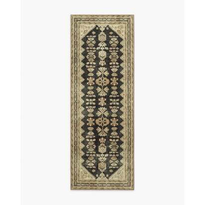 Pradera Tan & Soft Black Rug - 75 x 215 cm - All-In-One Rug