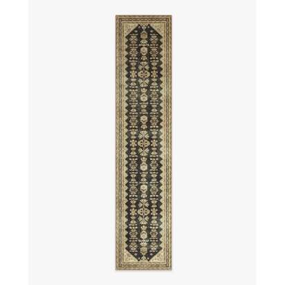 Pradera Tan & Soft Black Rug - 75 x 365 cm - All-In-One Rug