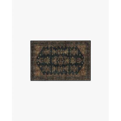 Pradera Soft Black & Brown Rug - 60 x 90 cm - All-In-One Rug