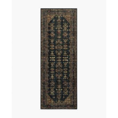 Pradera Soft Black & Brown Rug - 75 x 215 cm - All-In-One Rug