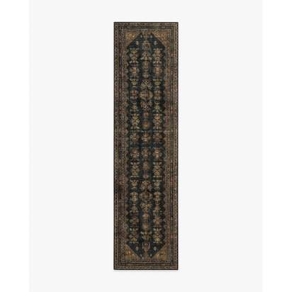 Pradera Soft Black & Brown Rug - 75 x 305 cm - All-In-One Rug