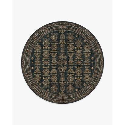 Pradera Soft Black & Brown Rug - 245 Round cm - All-In-One Rug