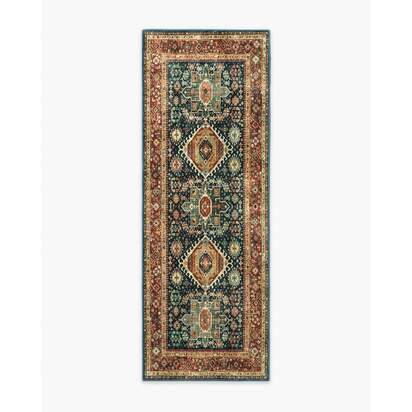 Avila Vintage Ink & Amber Rug - 75 x 215 cm - All-In-One Rug