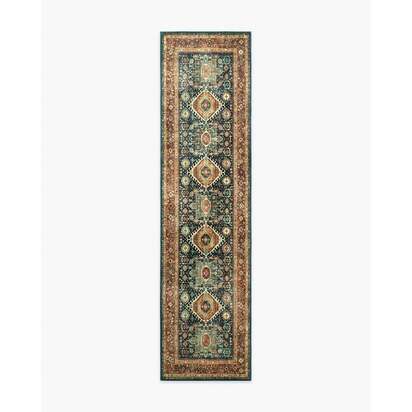 Avila Vintage Ink & Amber Rug - 75 x 305 cm - All-In-One Rug