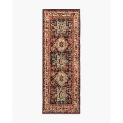 Avila Crimson & Currant Rug - 75 x 215 cm - All-In-One Rug
