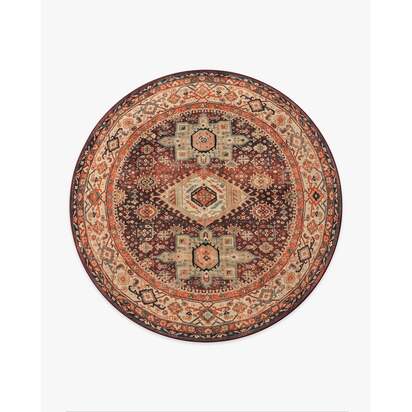 Avila Crimson & Currant Rug - 245 Round cm - All-In-One Rug