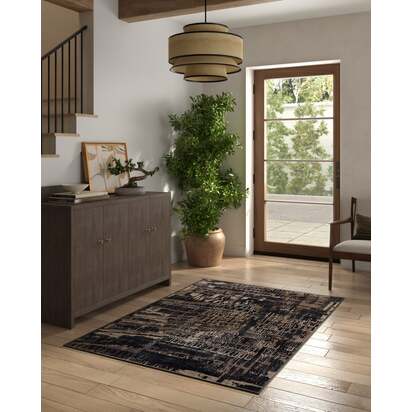 Ourea Dark Wood Rug - 120 x 185 cm - All-In-One Rug