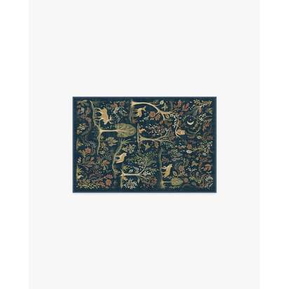 Wilder Blue Multicolour Rug - 60 x 90 cm - All-In-One Rug