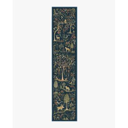 Wilder Blue Multicolour Rug - 75 x 365 cm - All-In-One Rug