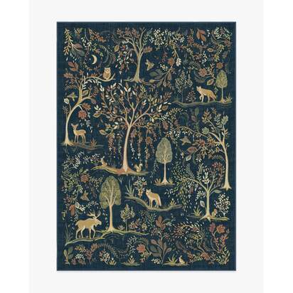 Wilder Blue Multicolour Rug - 150 x 215 cm - All-In-One Rug