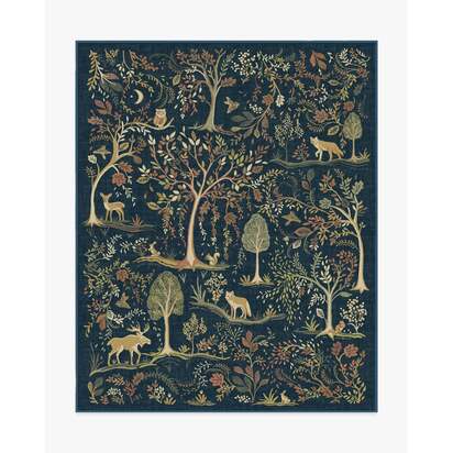 Wilder Blue Multicolour Rug - 245 x 305 cm - All-In-One Rug