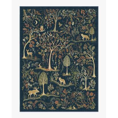 Wilder Blue Multicolour Rug - 275 x 365 cm - All-In-One Rug