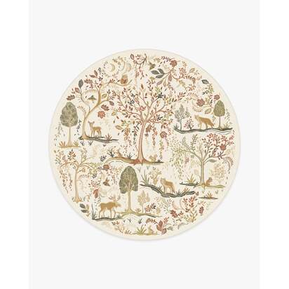 Wilder Cream Multicolor Rug - 245 Round cm - All-In-One Rug