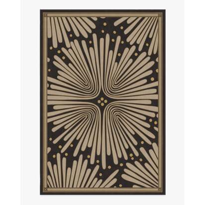 Gatsby Black & Gold Rug by Jonathan Adler - 185 x 275 cm - All-In-One Rug