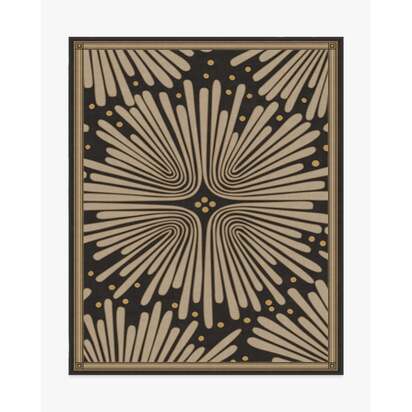 Gatsby Black & Gold Rug by Jonathan Adler - 245 x 305 cm - All-In-One Rug