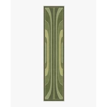 Paradox Green Rug by Jonathan Adler - 75 x 365 cm - All-In-One Rug