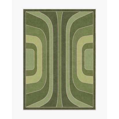 Paradox Green Rug by Jonathan Adler - 150 x 215 cm - All-In-One Rug