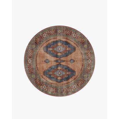 Marcela Copper Coral Rug - 185 Round cm - All-In-One Rug