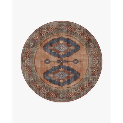 Marcela Copper Coral Rug - 245 Round cm - All-In-One Rug