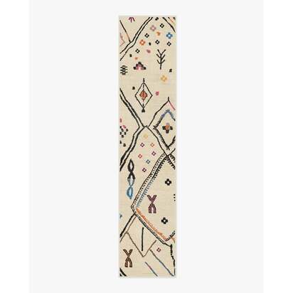 Pamir Ivory Multicolour Rug - 75 x 365 cm - All-In-One Rug