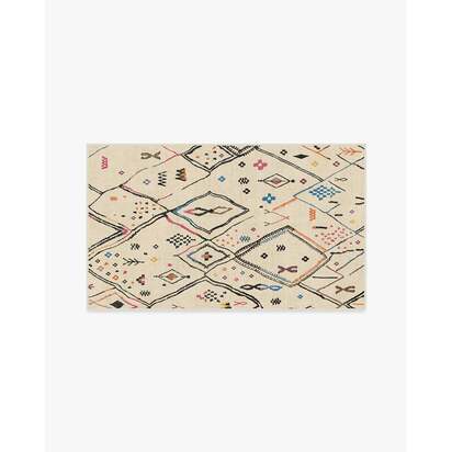 Pamir Ivory Multicolour Rug - 90 x 150 cm - All-In-One Rug