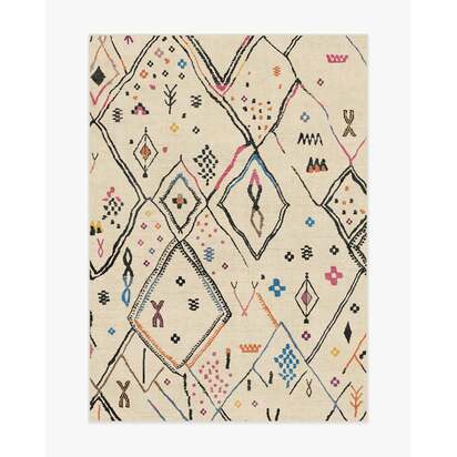Pamir Ivory Multicolour Rug - 150 x 215 cm - All-In-One Rug