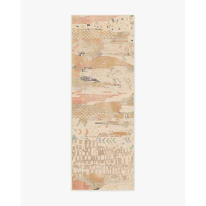 Gaia Ivory Multicolour Rug - 75 x 215 cm - All-In-One Rug