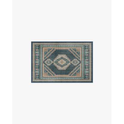 Rayne Soft Navy Rug - 60 x 90 cm - All-In-One Rug