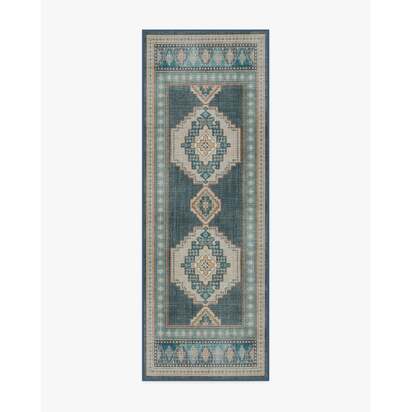 Rayne Soft Navy Rug - 75 x 215 cm - All-In-One Rug