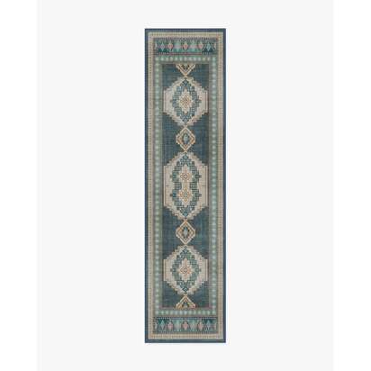 Rayne Soft Navy Rug - 75 x 305 cm - All-In-One Rug