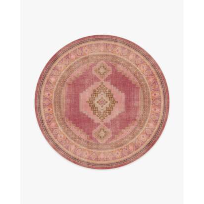 Rayne Pink & Orange Rug - 245 Round cm - All-In-One Rug