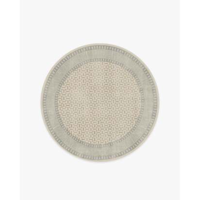 Kairos Ivory & Blue Rug - 185 Round cm - All-In-One Rug