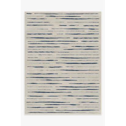 Talas Stripe Indigo Rug - 75 x 215 cm - All-In-One Rug