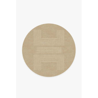 Valencia Natural Rug - 185 Round cm - All-In-One Rug