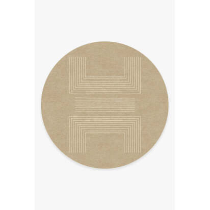Valencia Natural Rug - 245 Round cm - All-In-One Rug