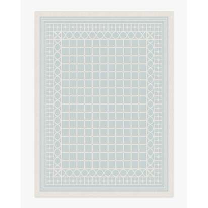 Palm Beach Powder Blue Rug by Gray Malin - 275 x 365 cm - All-In-One Rug