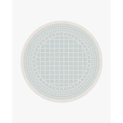 Palm Beach Powder Blue Rug by Gray Malin - 245 Round cm - All-In-One Rug