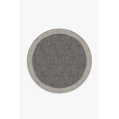 Solvi Charcoal Rug - 185 Round cm - All-In-One Rug