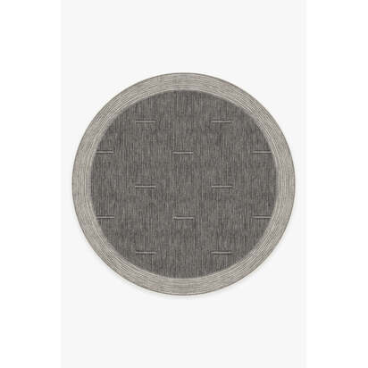 Solvi Charcoal Rug - 245 Round cm - All-In-One Rug