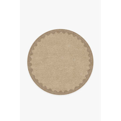 Orla Tan Rug - 185 Round cm - All-In-One Rug