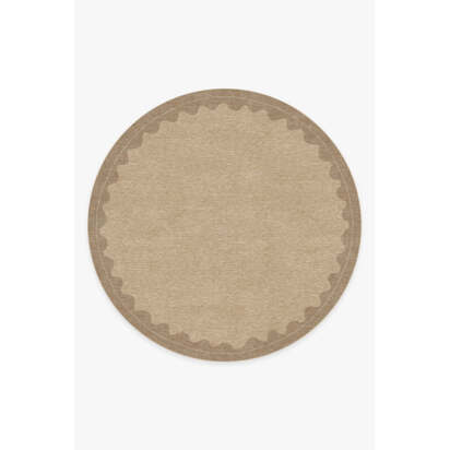 Orla Tan Rug - 245 Round cm - All-In-One Rug