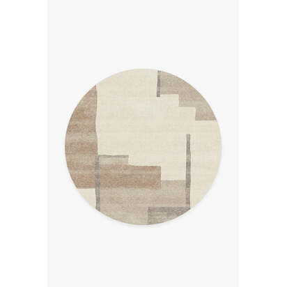 Haylan Ivory & Copper Rug - 185 Round cm - All-In-One Rug