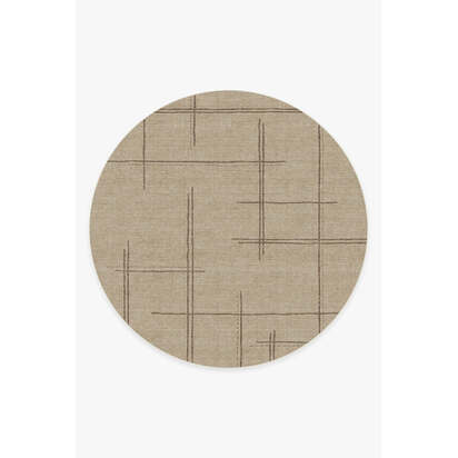 Stellan Latte Brown Rug - 245 Round cm - All-In-One Rug