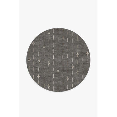 Alina Grey Rug - 185 Round cm - All-In-One Rug