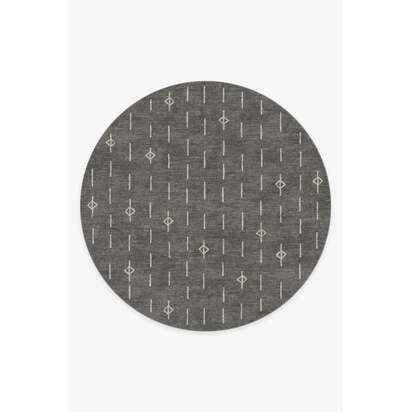 Alina Grey Rug - 245 Round cm - All-In-One Rug